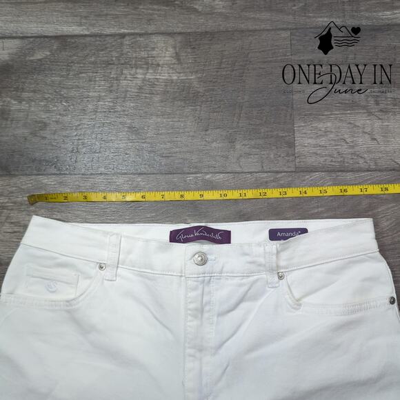 Gloria Vanderbilt Amanda Straight Leg Jeans Size 14 - Picture 2 of 5